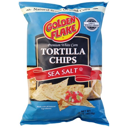 Golden FlakeÂ® Premium White Corn Sea Salt Tortilla Chips 16 Oz. Bag