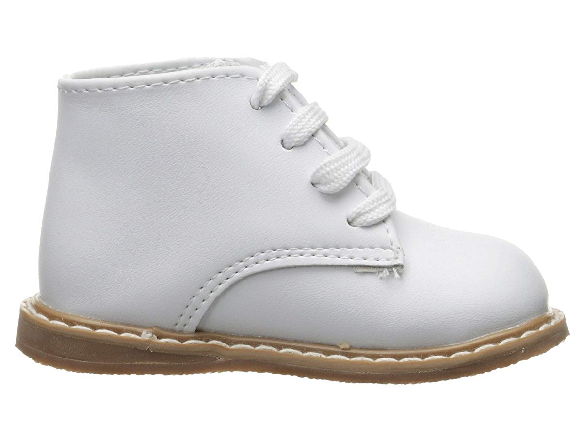 Kids' Baby Deer Infant & Toddler Lee Leather Booties in White Size 7 - Toddler Medium