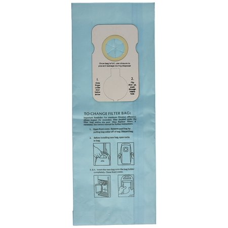 6 8000 & Simplicity 7000 Type B Vaccum Bags, Upright, Commercial Vacuum Cleaners, 8000, 7000, 7200, 7250, 7300, 7350, 7700, 7750, 7900, 7950, Fits:..,