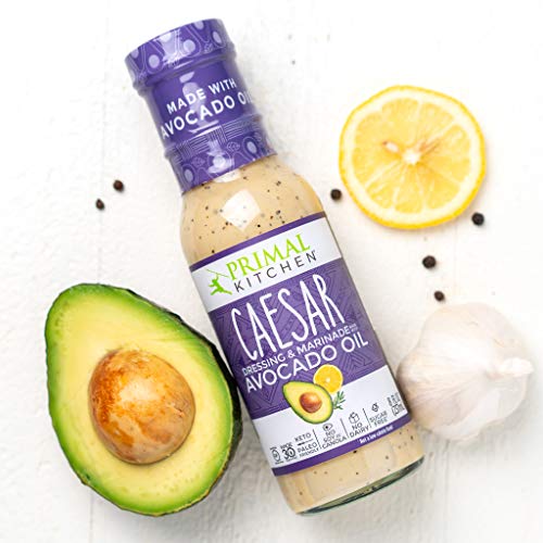 Primal Kitchen Whole 30 Avocado Oil Dressing & Marinade (Ranch, Caesar, Green Goddess) - 3 Pack thumbnail