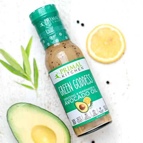 Primal Kitchen Whole 30 Avocado Oil Dressing & Marinade (Ranch, Caesar, Green Goddess) - 3 Pack thumbnail