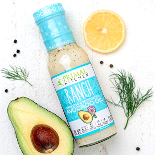 Primal Kitchen Whole 30 Avocado Oil Dressing & Marinade (Ranch, Caesar, Green Goddess) - 3 Pack thumbnail