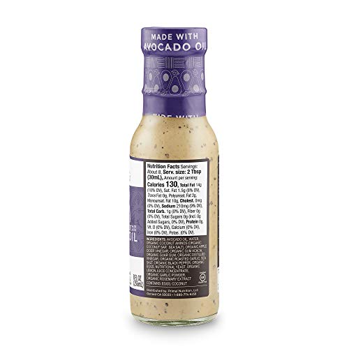 Primal Kitchen Whole 30 Avocado Oil Dressing & Marinade (Ranch, Caesar, Green Goddess) - 3 Pack thumbnail