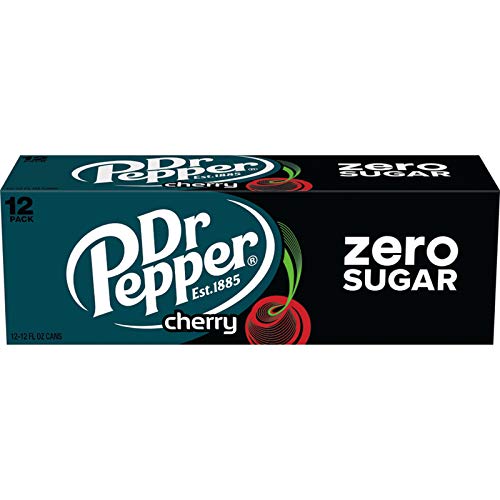 Dr Pepper Zero Sugar Cherry Soda Pop  12 Fl Oz  12 Pack Cans thumbnail