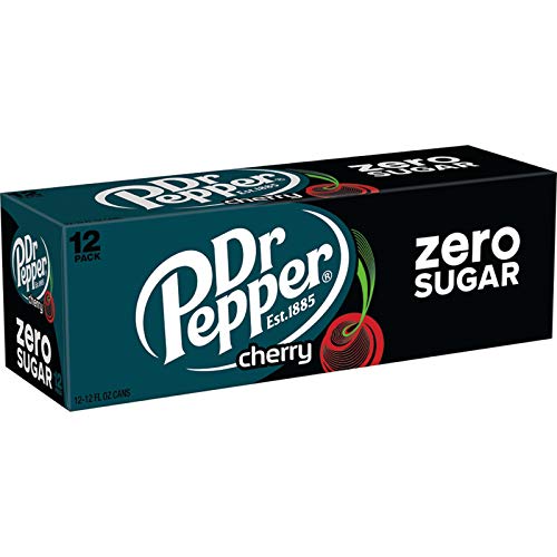 Dr Pepper Zero Sugar Cherry Soda Pop  12 Fl Oz  12 Pack Cans thumbnail