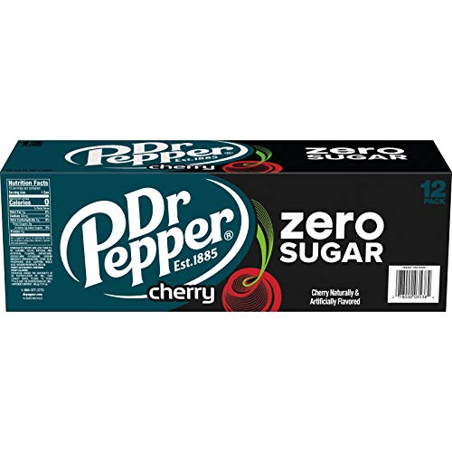 Dr Pepper Zero Sugar Cherry Soda Pop  12 Fl Oz  12 Pack Cans thumbnail