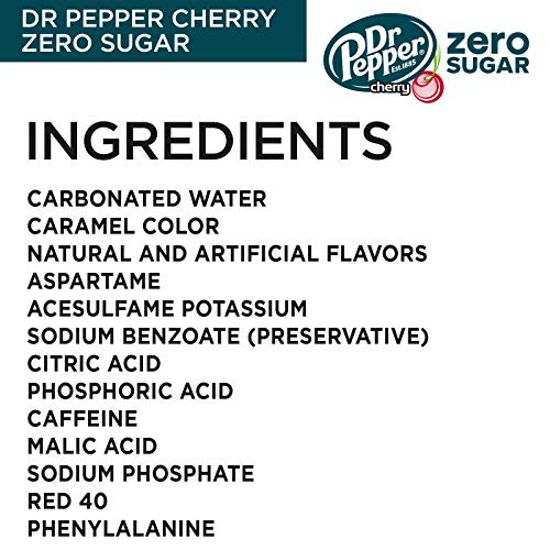 Dr Pepper Zero Sugar Cherry Soda Pop  12 Fl Oz  12 Pack Cans thumbnail