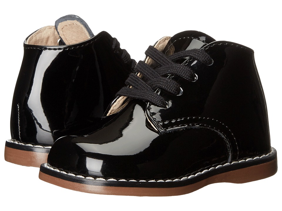 FootMates - Todd 3 (Infant/Toddler) (Black Patent) Girls Shoes
