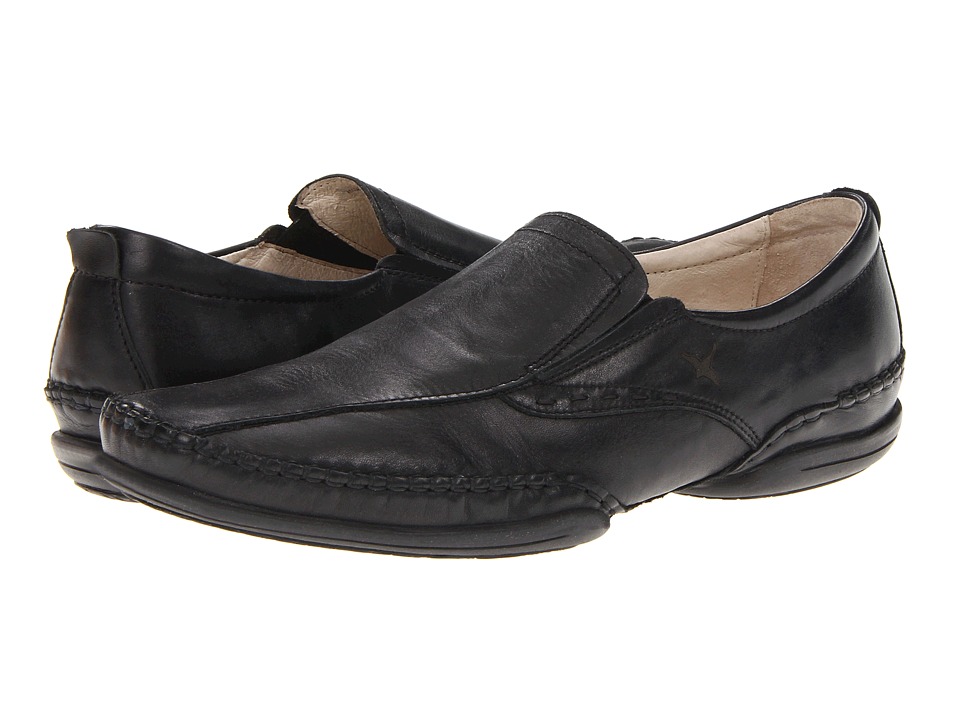 Pikolinos Puerto Rico 03A-6222 Leather Men's Loafers Shoes - Black - Size:UK 7-7.5