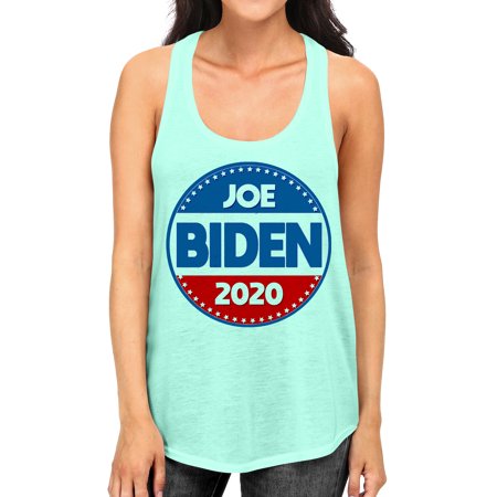Junior S Joe Biden 2020 B1681 PLY Mint Racerback Tank Top Small Mint