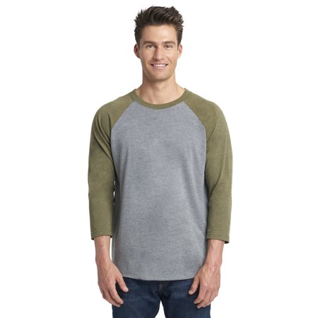 Next Level Active Apparel Unisex Tri-Blend 3/4-Sleeve Raglan - 6051