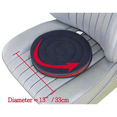 ObboMed SS-2723 Newly Large 360° Rotation Disc, Auto Swivel Seat Cushion, Ultra-Thin Flexible Design Special Fit Car Vehicle Sport Seat Space, Easy M