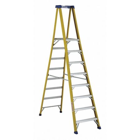 WESTWARD WW-3443-08 8 Ft. Fiberglass 375 Lb. Capacity Platform Ladder IAA