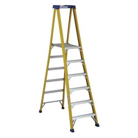 WESTWARD WW-3443-06 6 Ft. Fiberglass 375 Lb. Capacity Platform Ladder IAA