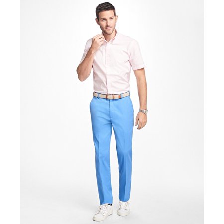 New  Brooks Brothers Mens Clark Garment-Dyed Cotton Pant, Blue (36/30) 5330-4