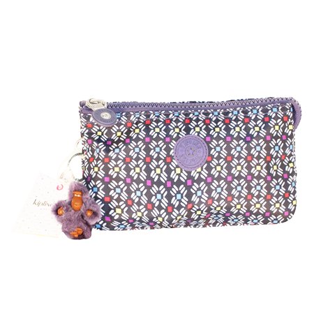 Kipling Creativity Printed Ladies Large Blue Wonderwall Red Nylon Pouch AC-3439