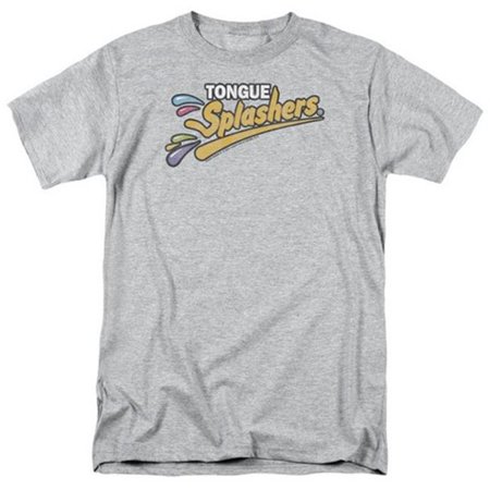 Trevco Dubble Bubble-Tongue Splashers Logo - Short Sleeve Adult 18-1 Tee - Heather & Extra Large