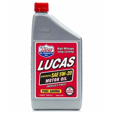 LU10082 Lucas Synthetic SAE 5W-20 Motor Oil, 1 Qt. Bottle (Fits Case of 6)