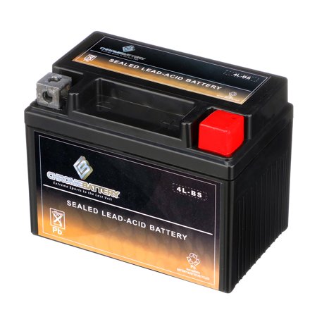Chrome Battery YTX4L-BS (4L-BS 12 Volt,3 Ah, 50 CCA) Sealed AGM Motorcycle Battery for Husqvarna Fc 350cc Years (2014 - 2017)