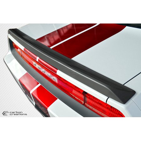 Compatible with/Replacement for 2008 09 10 11 12 13 14 15 16 17 18 20 Dodge Challenger Carbon Creations SRT Look Wing Trunk Lid Spoiler - 1 Piece (BRI
