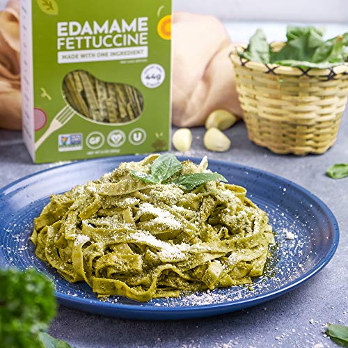 The Only Bean - Organic Edamame Fettuccine Pasta - High Protein  Keto Friendly  Gluten-Free  Vegan  Non-GMO  Kosher  Low Carb  Plant-Based Bean Noodle thumbnail