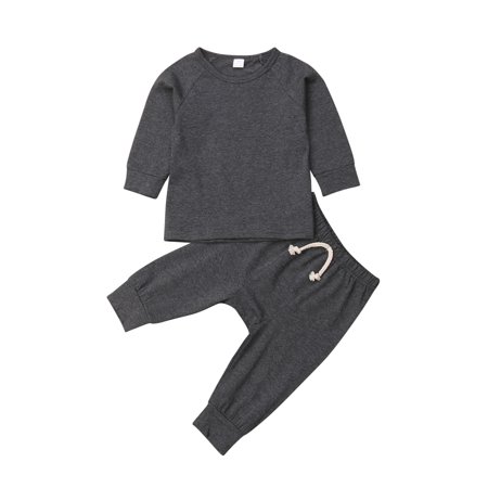 LA HIEBLA Kids Baby Boys Girls Pajamas Set Sleepwear Nightwear Outfit Clothes