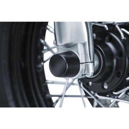 Kuryakyn 1229 Front Axle Nut Covers - Satin Black
