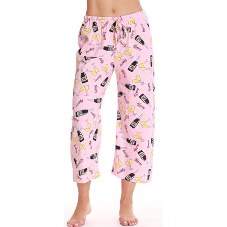Just Love Womens Pajamas Cotton Capri Pants 6331-10516-XL (Coral - Champagne  1X Plus)