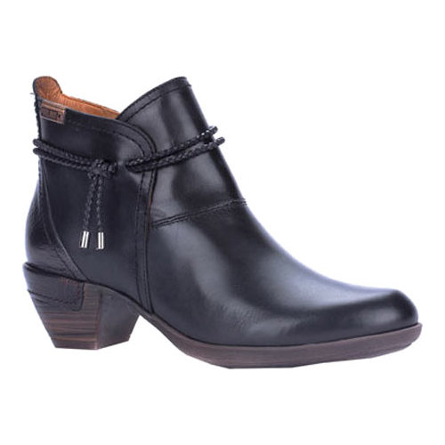 Pikolinos Rotterdam 902-8775 Leather Women's Ankle Boots - Black - Size:UK 8-8.5