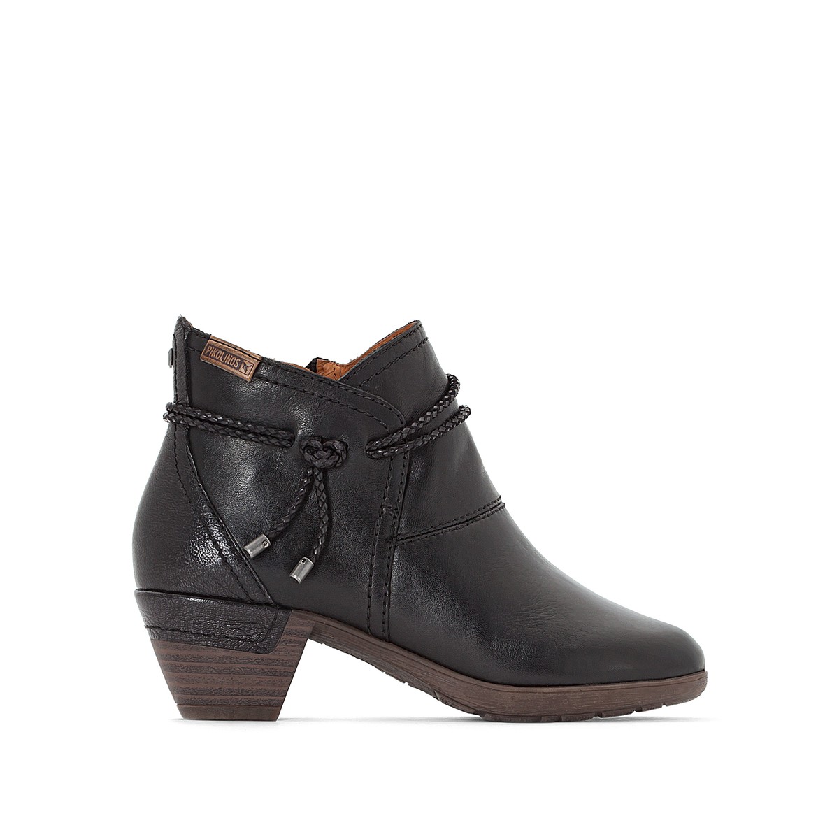 Pikolinos Rotterdam 902-8775 Leather Women's Ankle Boots - Black - Size:UK 6-6.5