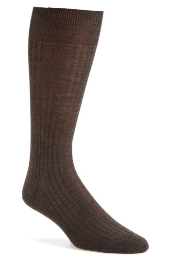 Men & Apos;s Laburnum Ribbed Wool Mid-Calf Socks