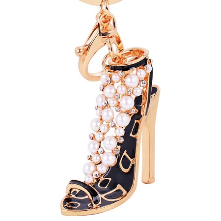 Rose Gold Cute Bag Charm High Heels Keychain Suitable for Ladies and Girls Gifts