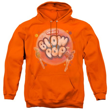 Tootsie Roll Blow Pop Bubble Adult Pullover Hoodie Sweatshirt Orange