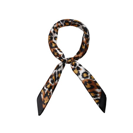 Allegra K Women’s Animal Leopard Print Square Kerchief Head Scarf Neckerchief