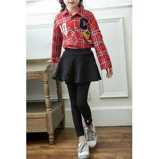 Kid Girl Charming Floral Lace Skirt Legging