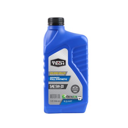 Super Tech Advanced Full Synthetic Motor Oil SAE 5W-20  1 Quart