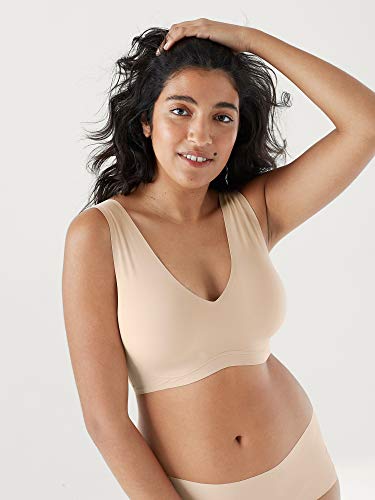 Women's True & Co. True Body Lift V-Neck Bralette, Size X-Large - Beige thumbnail
