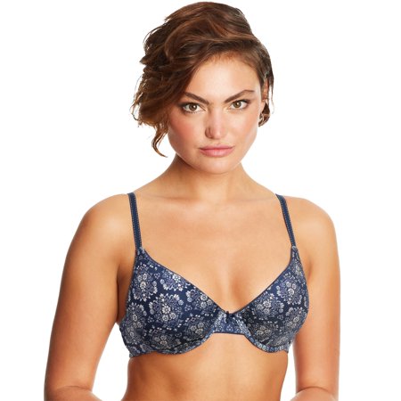 Comfort Devotion Demi T-Shirt Bra COLOR Baroque Print/Navy Eclipse SIZE 34C