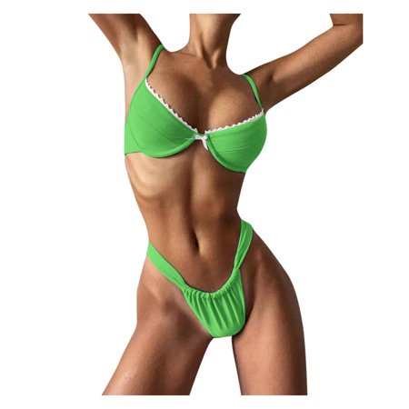 Bescita Summer Swimsuit Female Two-Piece Bikini Charming Concise Swimsuit