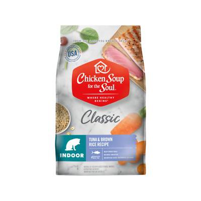 Chicken Soup for the Soul Indoor Tuna & Brown Rice Recipe Dry Cat Food, 4.5-lb Bag