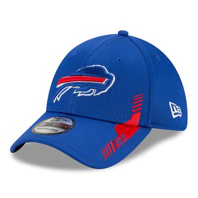 New Era Men's Buffalo Bills Blue Sideline 2021 Home 39Thirty Stretch Fit Hat, Small/Medium