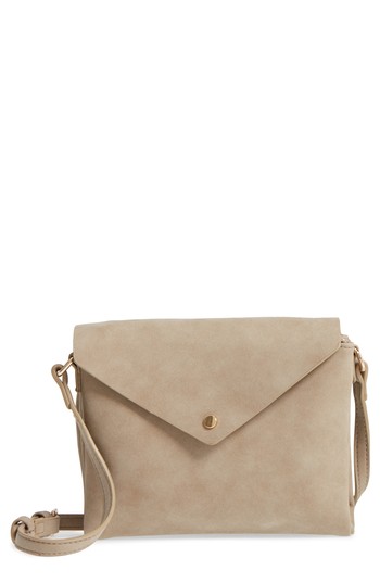 Street Level Envelope Crossbody Bag - Beige