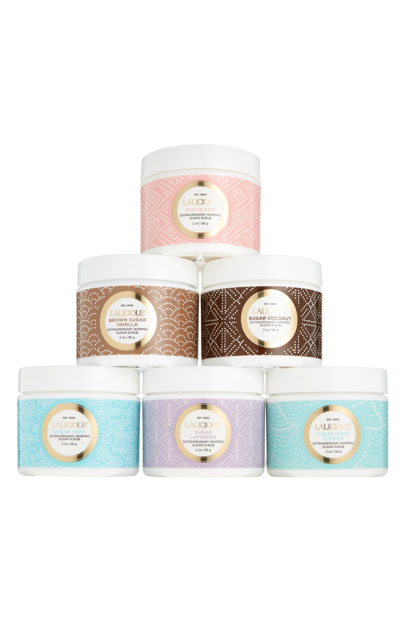 LALICIOUS LALICIOUS 6pc Sugar Scrub Discovery Set