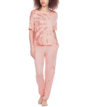 Women S Honeydew 18988 Sun Lover French Terry Lounge Set (Honey Crisp Tie-Dye L)