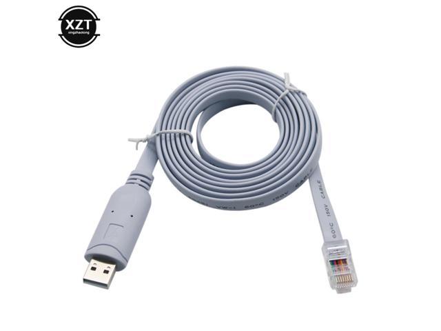 USB RS232 to RJ45 Cable FT232R for Cisco H3C HP Arba 9306 Huawei Fortinet Router Rollover 72-3383-01