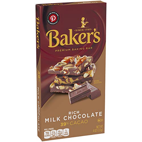 Baker's Rich Milk Chocolate Premium Baking Bar, 4 Oz thumbnail