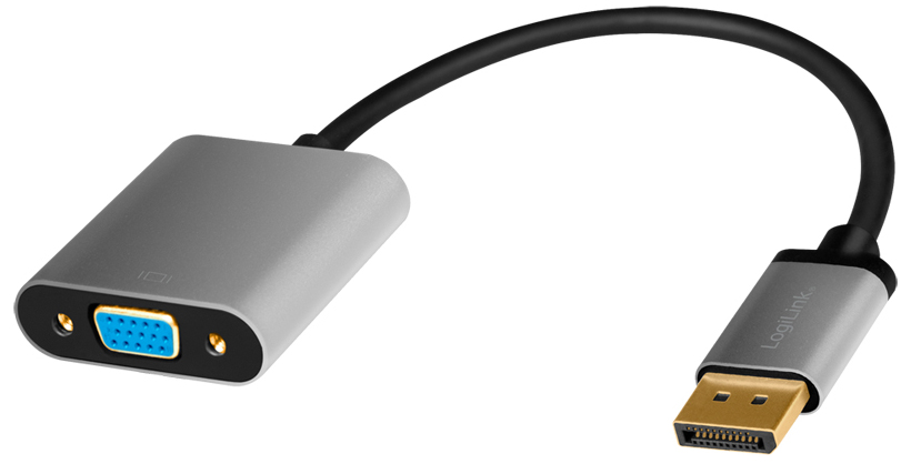 LogiLink CDA0109 Cable Gender Changer DisplayPort VGA Black. Grey