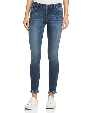 DL1961 Womens Margaux Raw Hem Skinny Ankle Jeans