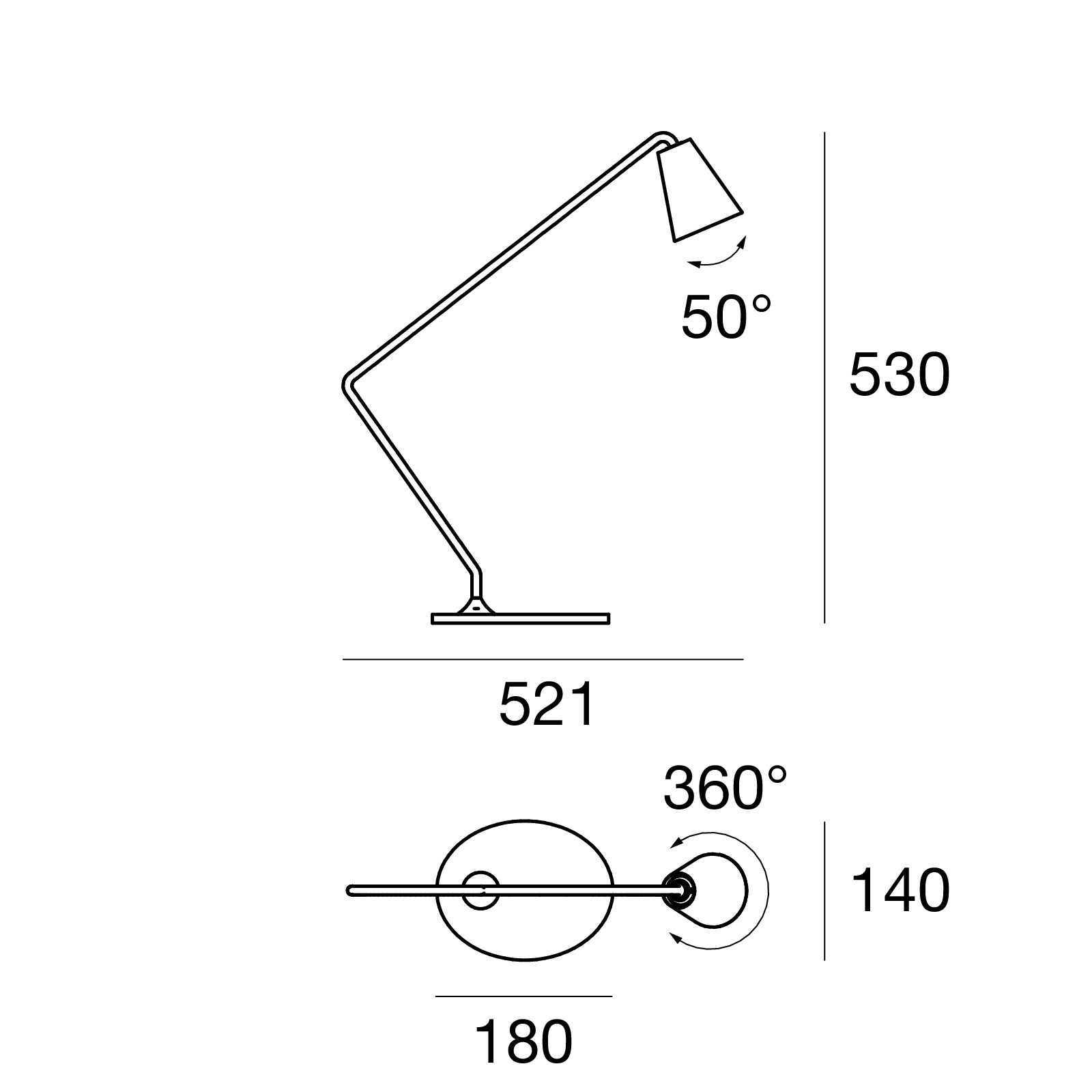 Linea Light LED  Wohnraumleuchten Conus Lum Ne LED 6W Nero Raggr, Schwarz, Aluminium, 7540