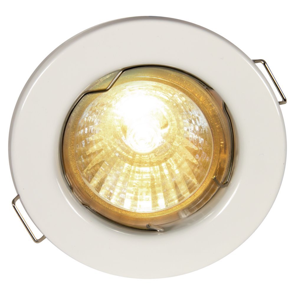 Heitronic Büro Deckeneinbauleuchten Einbauleuchte Ø 8 Cm Metallisch 1-flammig Weiß, Weiß, Metall, 23230 thumbnail